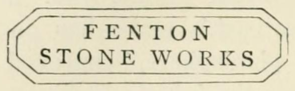 The FENTON STONE WORKS, in a cartouche mark as engraved in Chaffers 1891, page 674