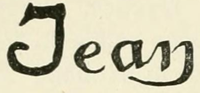 The Jean, in script mark as engraved in Chaffers 1891, page 186