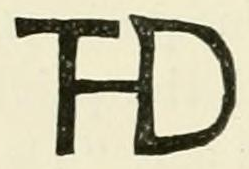 The FD in monogram mark as engraved in Chaffers 1891, page 186