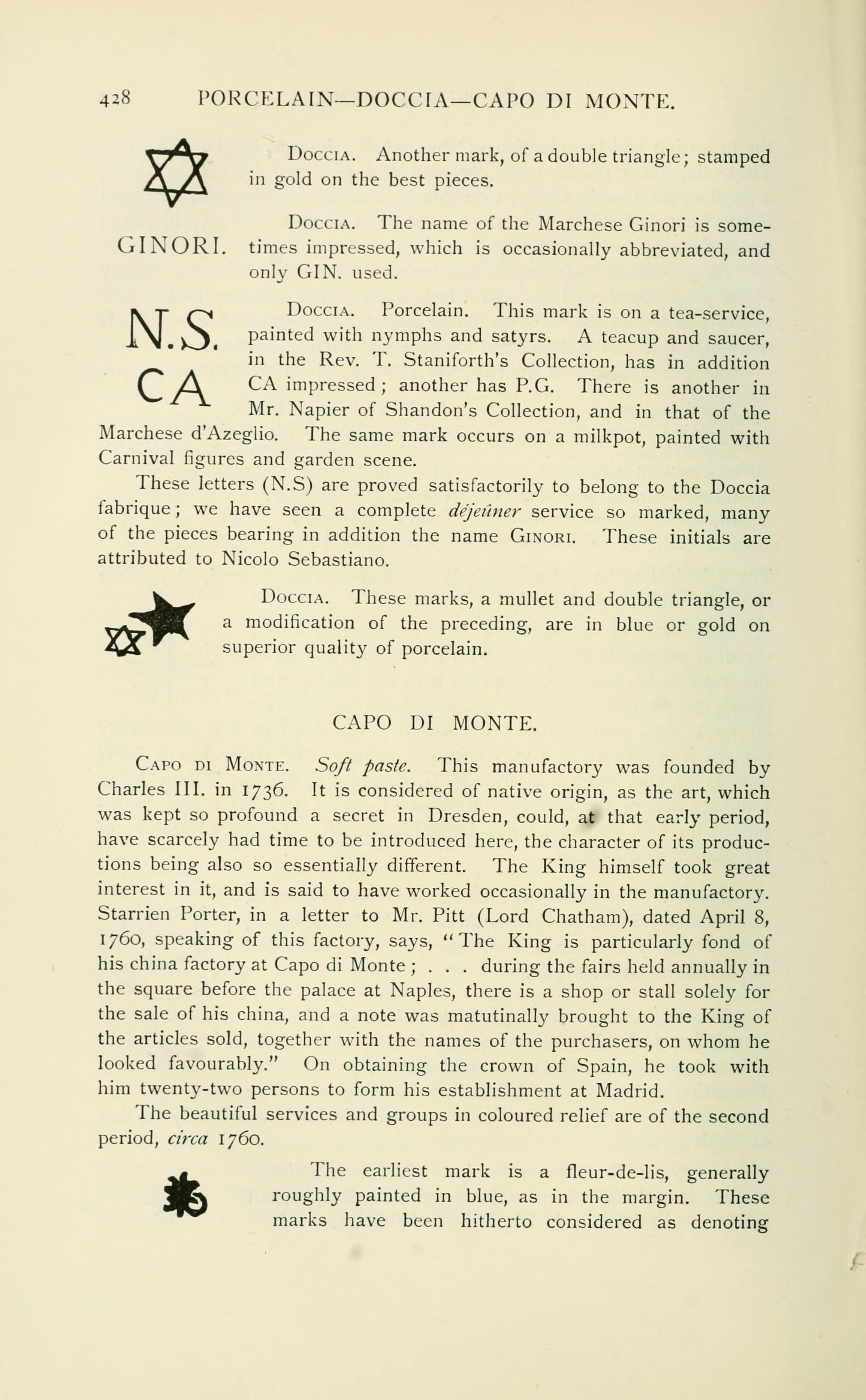 Page 428 of Chaffers 1891, the source for this entry